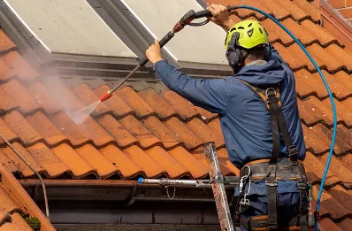 Démoussage et hydrofuge de toiture à la Neuville-Housset